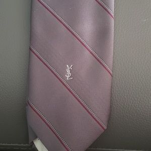 YSL logo tie
